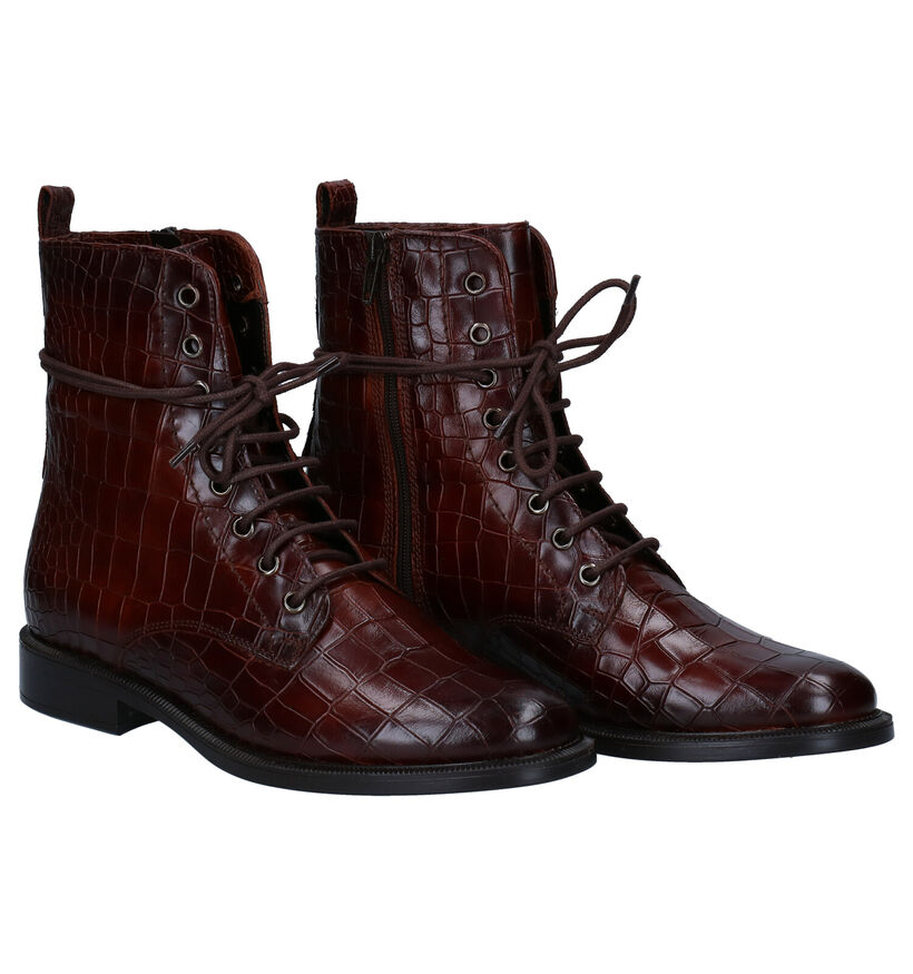 Hampton Bays Sonia Bottines en Cognac pour femmes (295763)