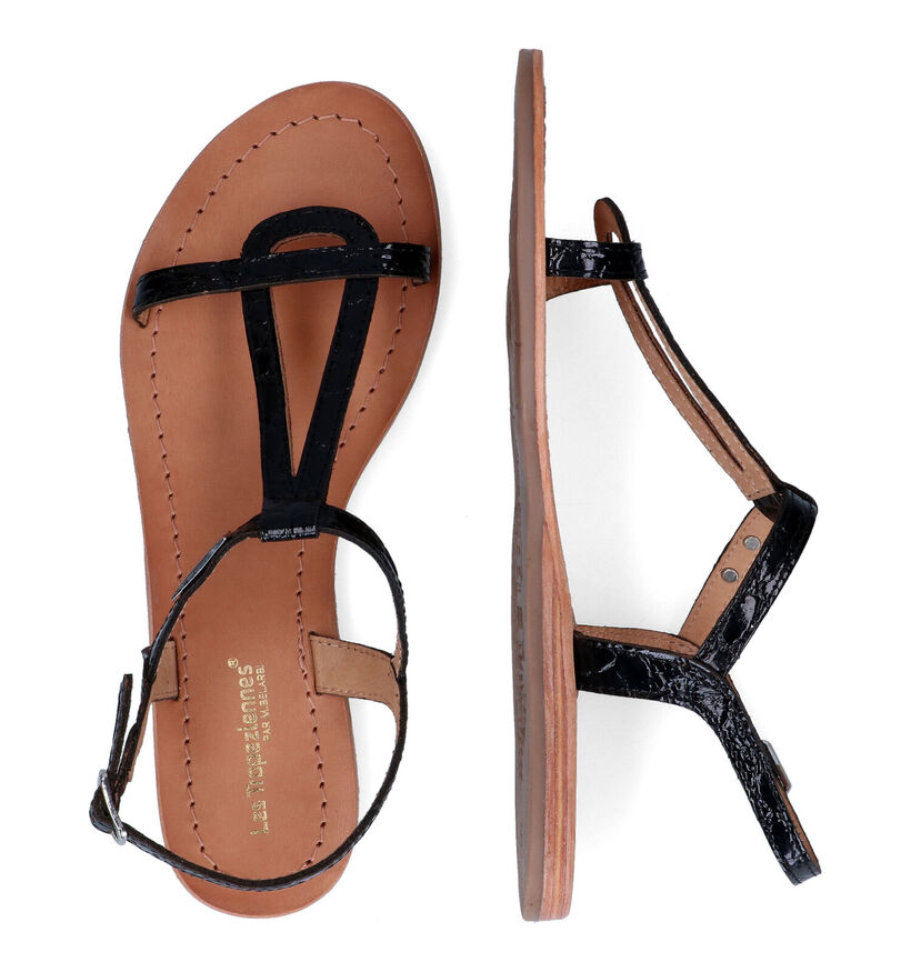 Les Tropeziennes Hacroc Zwarte Sandalen in leer (324762)