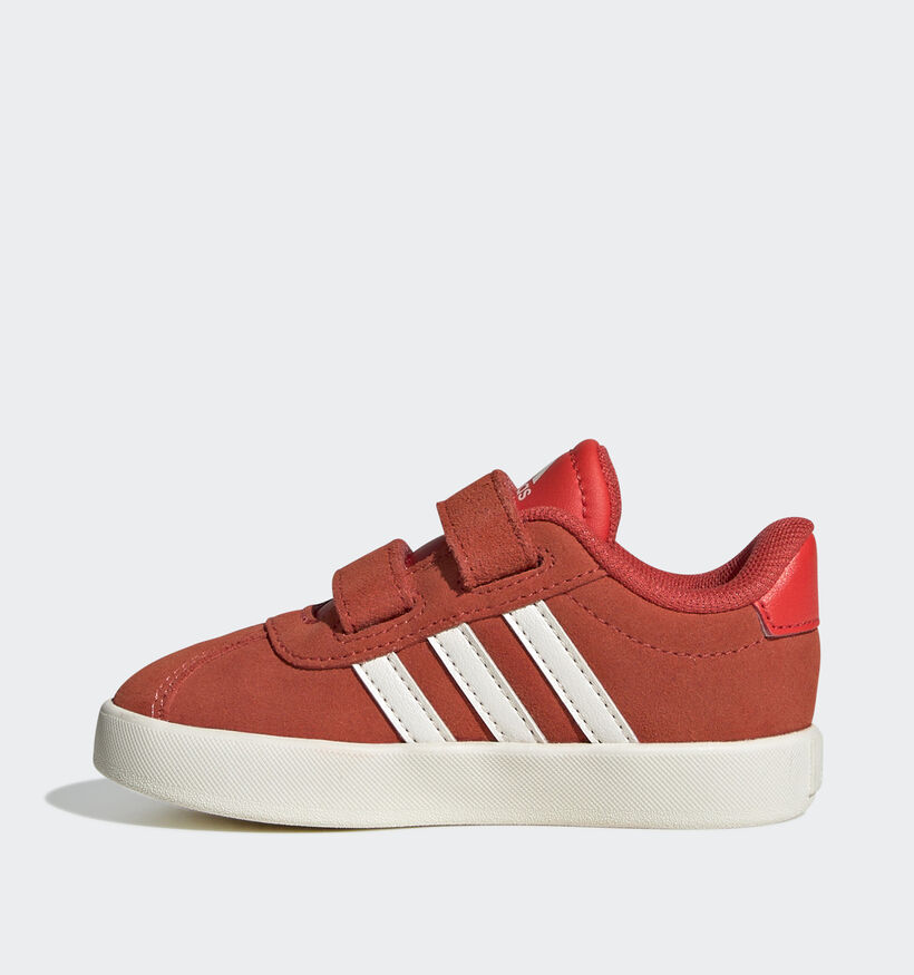 adidas VL Court 3 Rode Sneakers voor meisjes, jongens (357558) - geschikt voor steunzolen