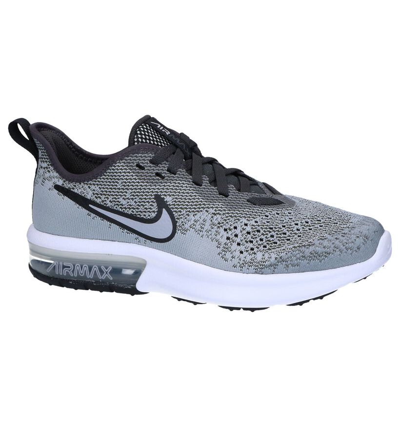 Grijze Sneakers Nike Air Max Sequent in stof (249817)