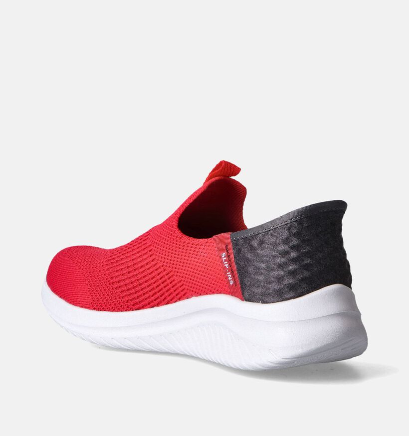 Skechers Ultra Flex Slip-ins en Rouge pour filles, garçons (352314)