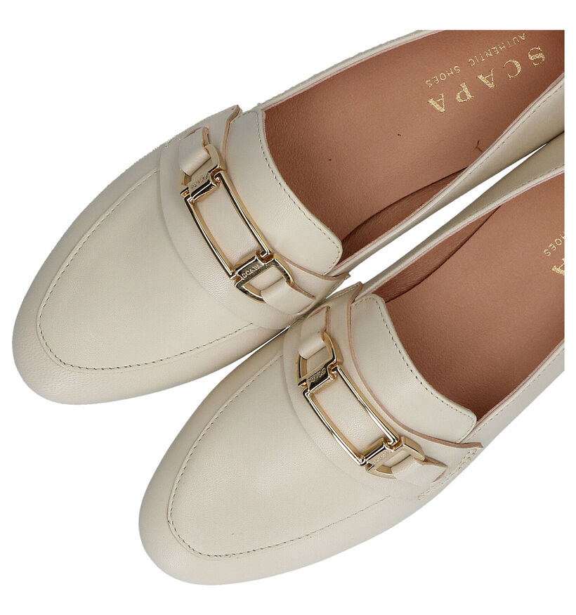 Scapa Beige Loafers in leer (288938)