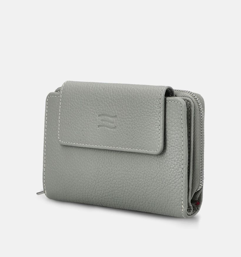 Crinkles Porte-monnaie zipp&eacute; en Bleu pour femmes (373877)