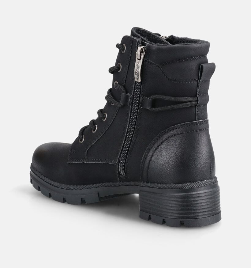 Relife Zwarte Boots met Veter en Rits voor dames (377804)