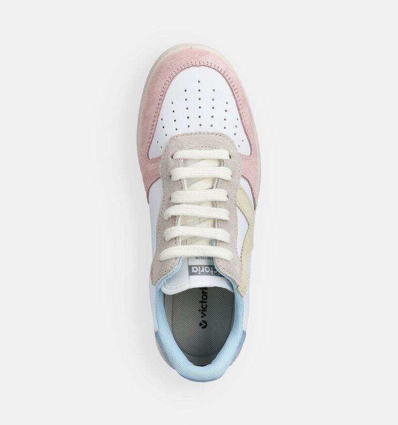 Victoria Melocoton Witte/Pastel Sneakers voor dames (369934) - geschikt voor steunzolen