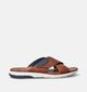 Rieker Nu-pieds casual en Camel pour hommes (354824)