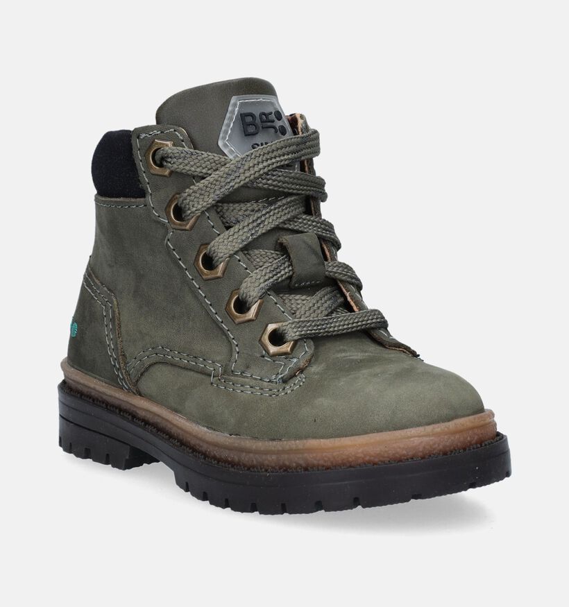 Bunnies Bottines robustes en Vert kaki pour garçons (347756) - pour semelles orthopédiques