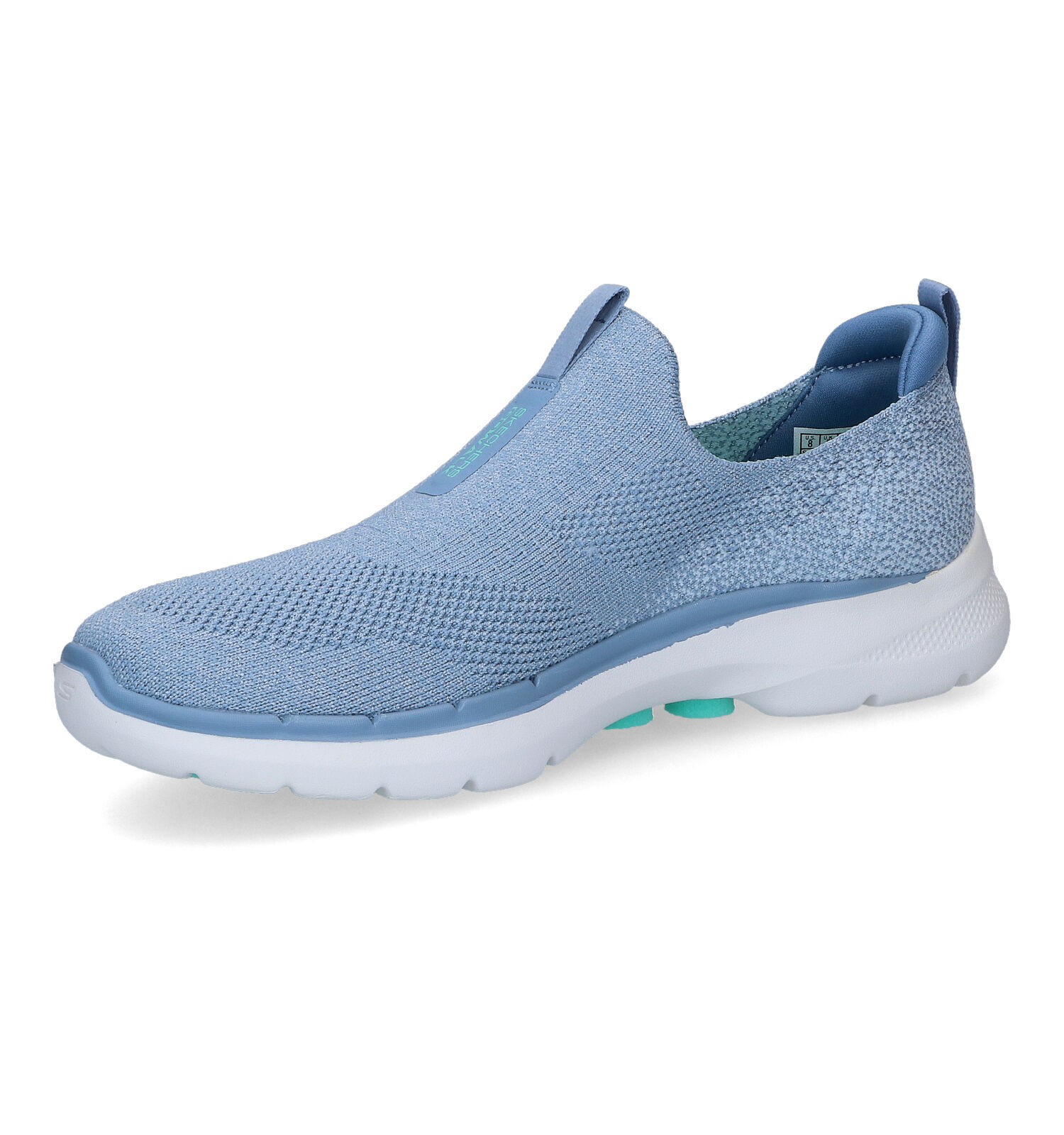 Skechers Go Walk 6 Glimmering Blauwe Sneakers Dames Sneakers Online op TORFS.BE
