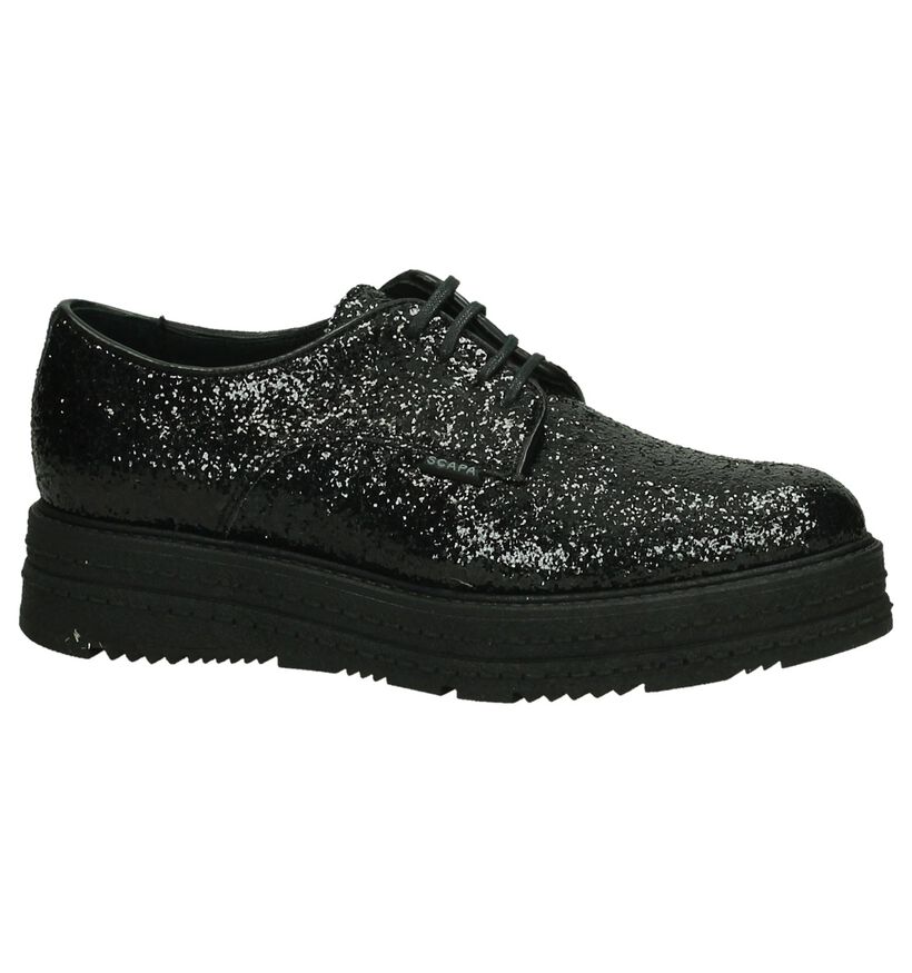 Scapa Chaussures à lacets en Noir en simili cuir (204180)