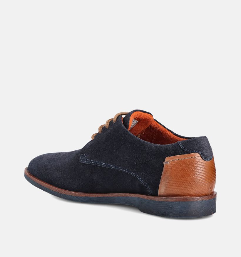 Bugatti Melchiore Blauwe Geklede Veterschoenen voor heren (359777)