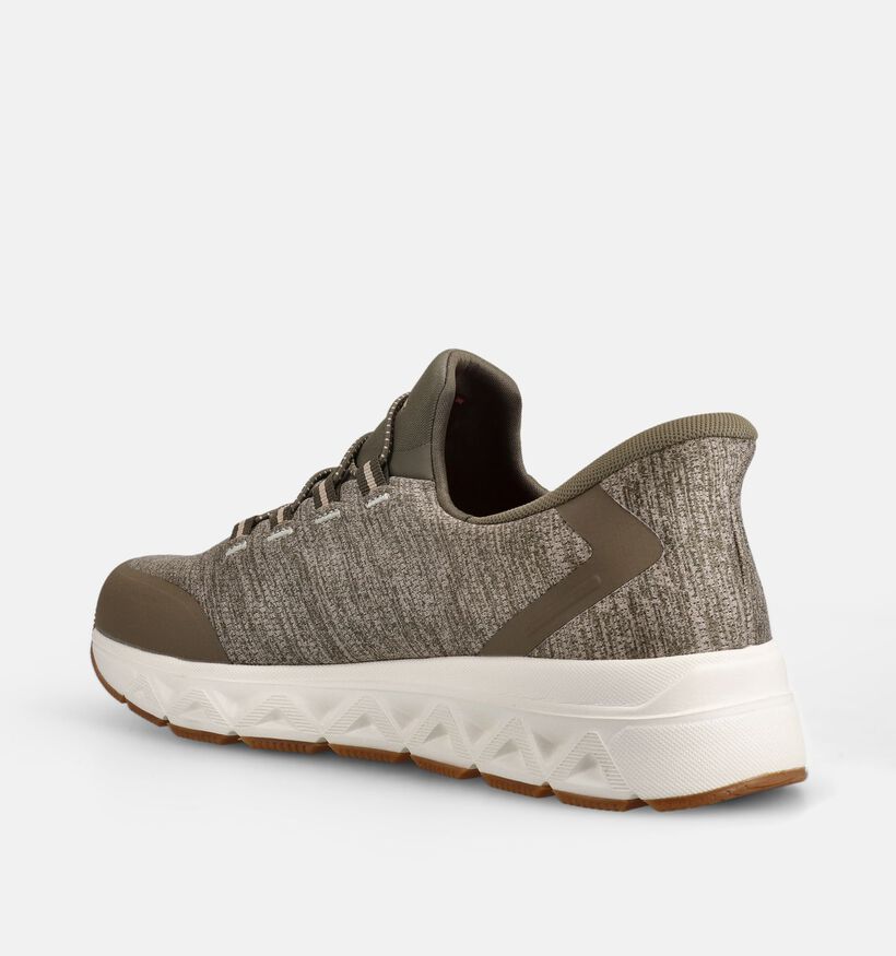 Marco Tozzi Slip-ons en Vert kaki pour hommes (368793) - pour semelles orthop&eacute;diques