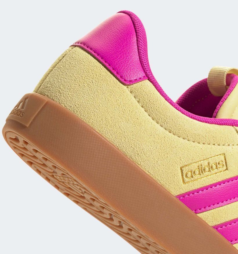 adidas VL Court 3.0 Baskets sportives en Jaune pour femmes (359451) - pour semelles orthopédiques