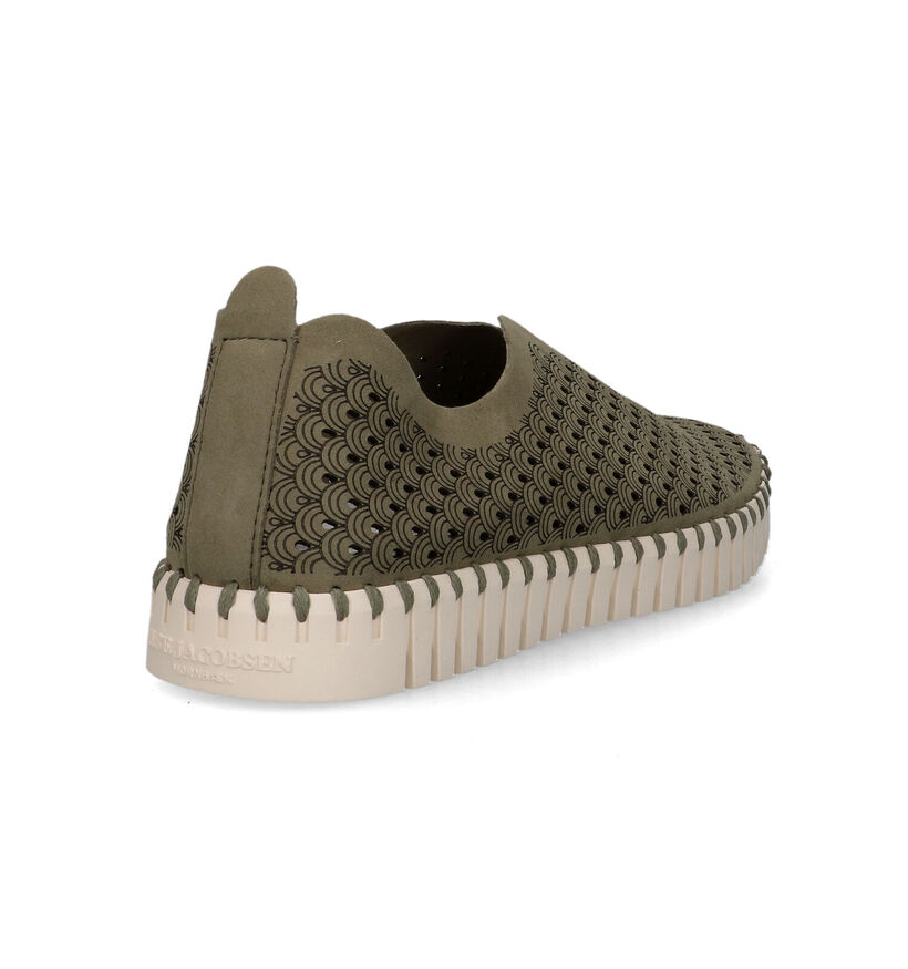 Ilse Jacobsen Tulip Chaussures à enfiler en Vert Kaki pour femmes (324079) - pour semelles orthopédiques