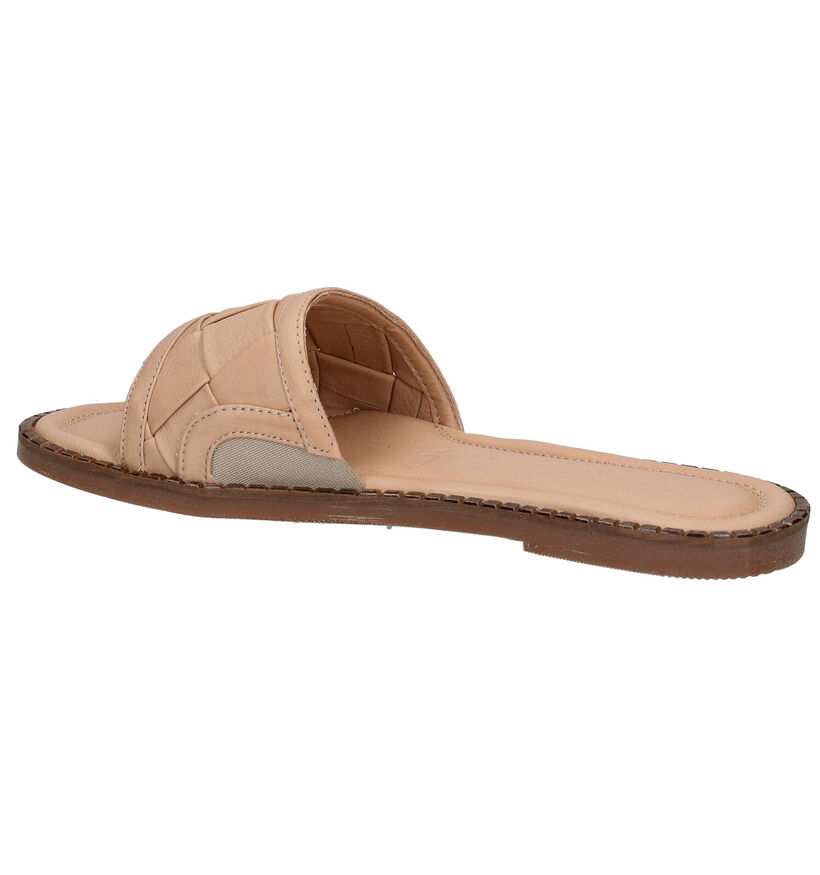 Tamaris Touch it Mules en Beige en cuir (289389)