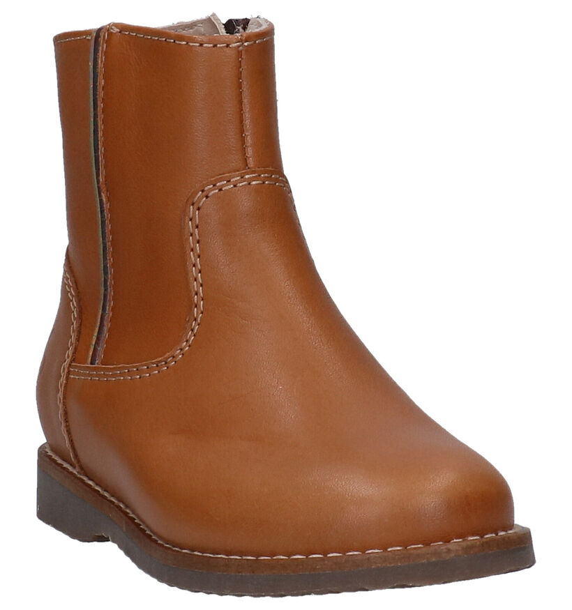 Beberlis Bottes courtes en Cognac en cuir (281113)