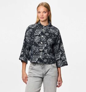 Pieces Marosa Denim Zwarte Blouse voor dames (365635)