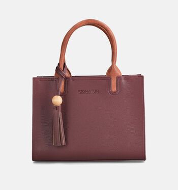 Sac à main bordeaux