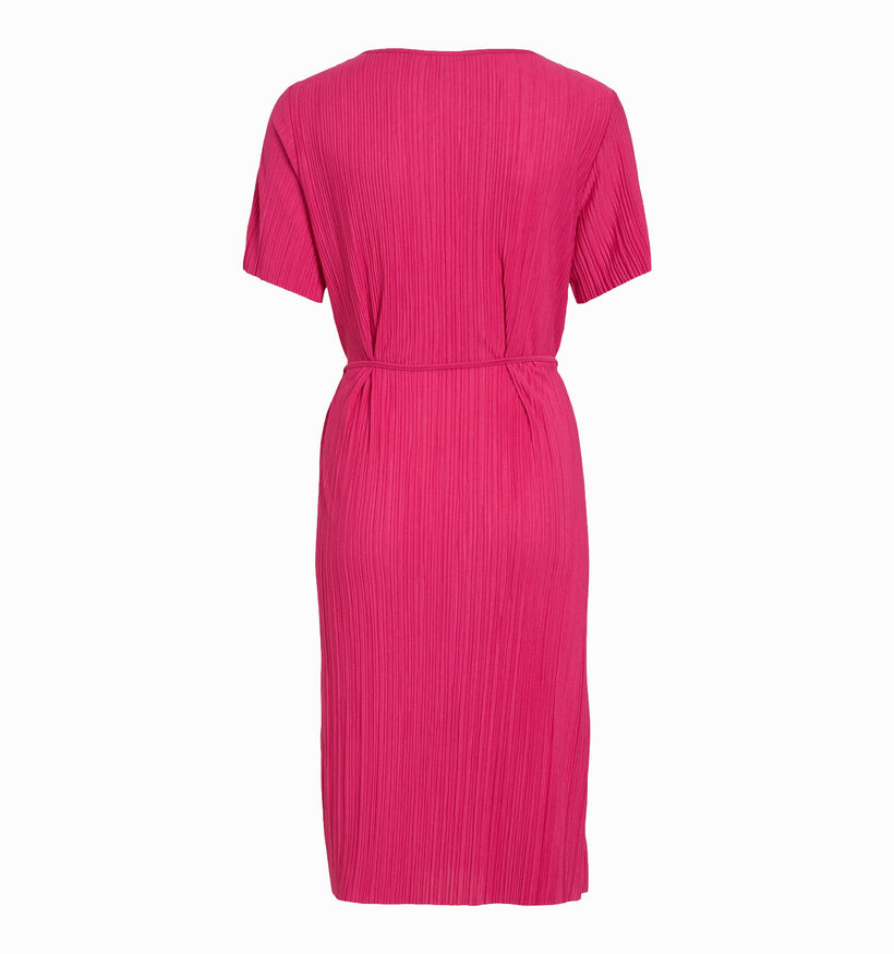 Vila Plisa Fuchsia Midi jurk voor dames (333804)
