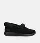 Skechers Cozy Escape Snowy Bliss Zwarte Pantoffels voor dames (377969)