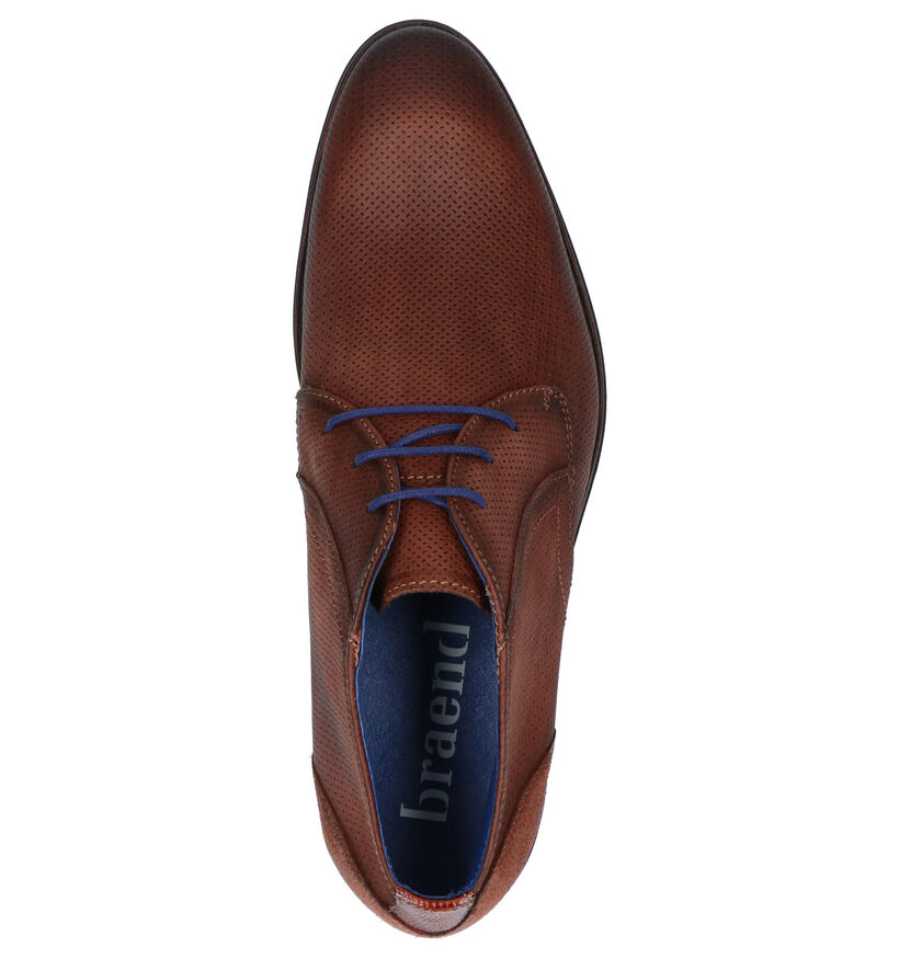 Braend Cognac Hoge Schoenen in leer (272567)