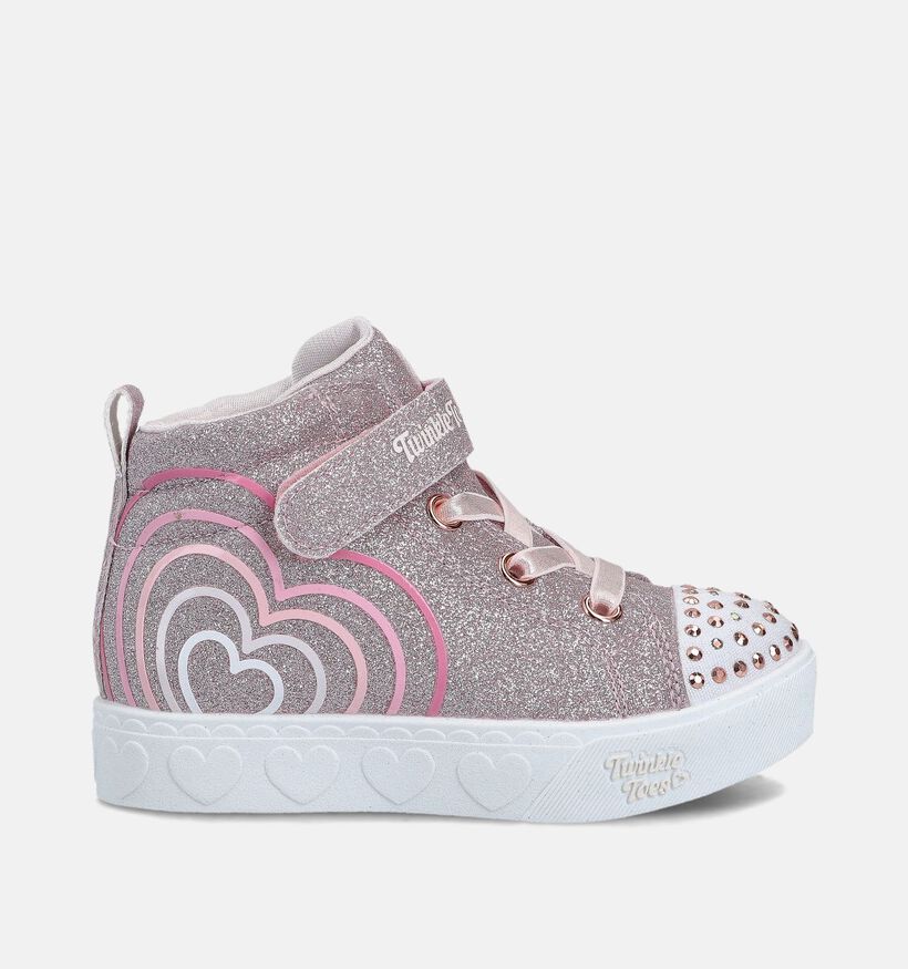 Skechers Heart Steps Glow Roze Hoge Sneakers voor meisjes (366302)