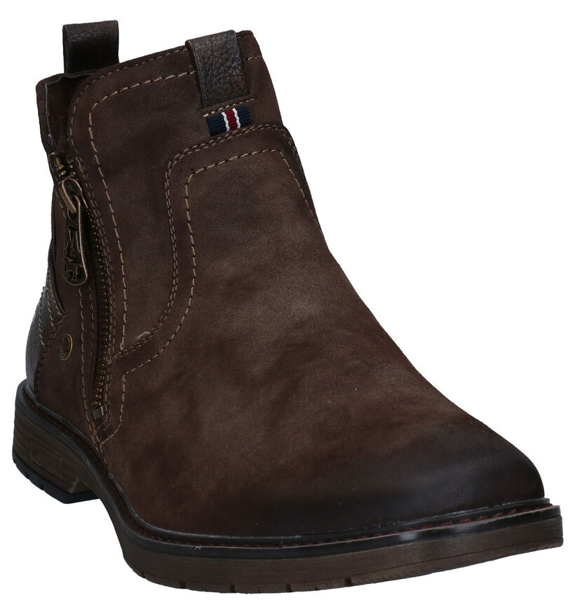 Mustang Bruine Boots in stof (280939)