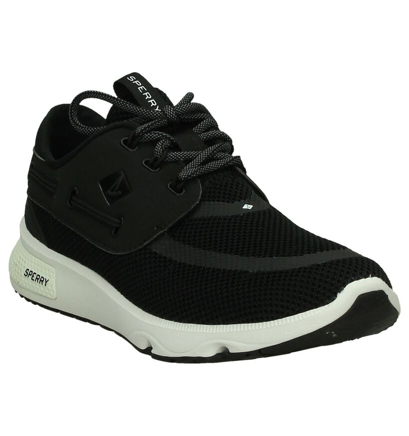 Sperry 7 Seas Geklede Sneaker Zwart, , pdp