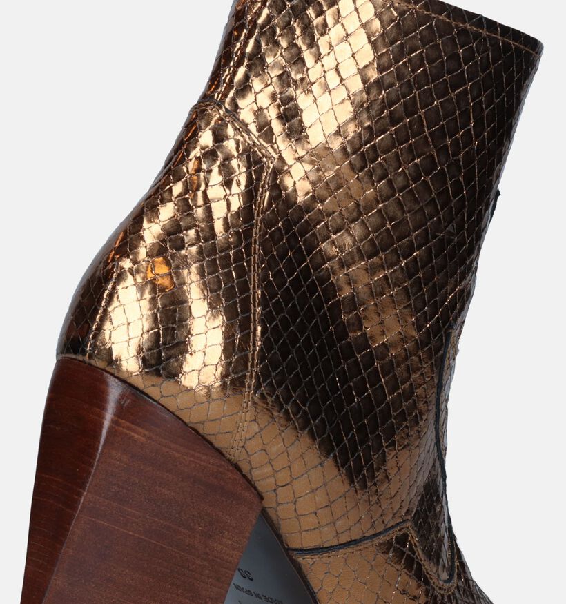 Zinda Bottines à talons en Bronze pour femmes (331699)