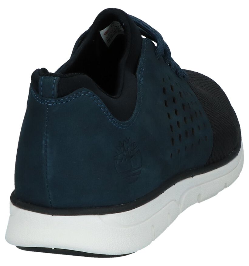 Timberland Bradstreet Donkerblauwe Casual Instappers in stof (212331)