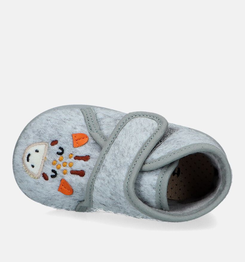 Milo & Mila Grijze Babypantoffels voor meisjes, jongens (332278)