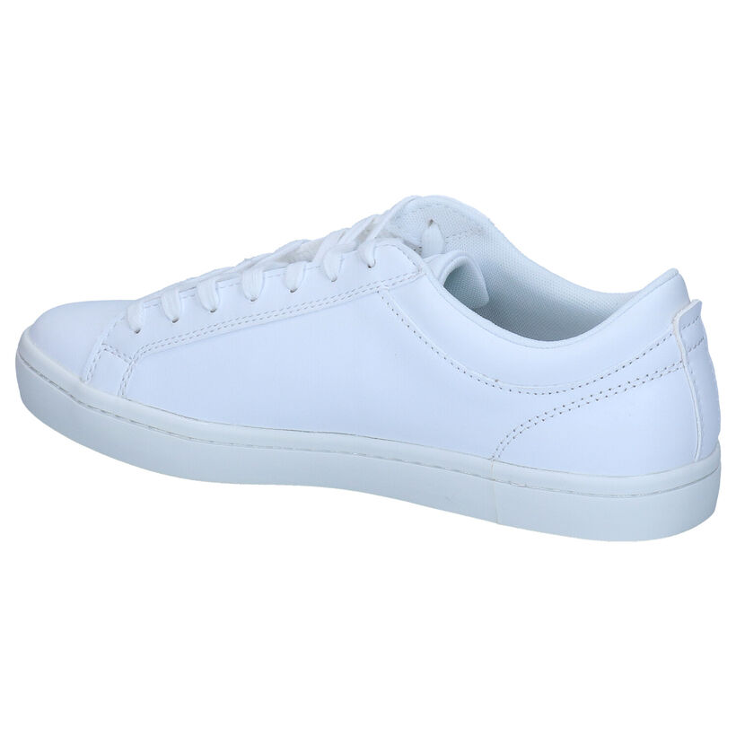 Lacoste Straightset Baskets en Blanc en cuir (287012)