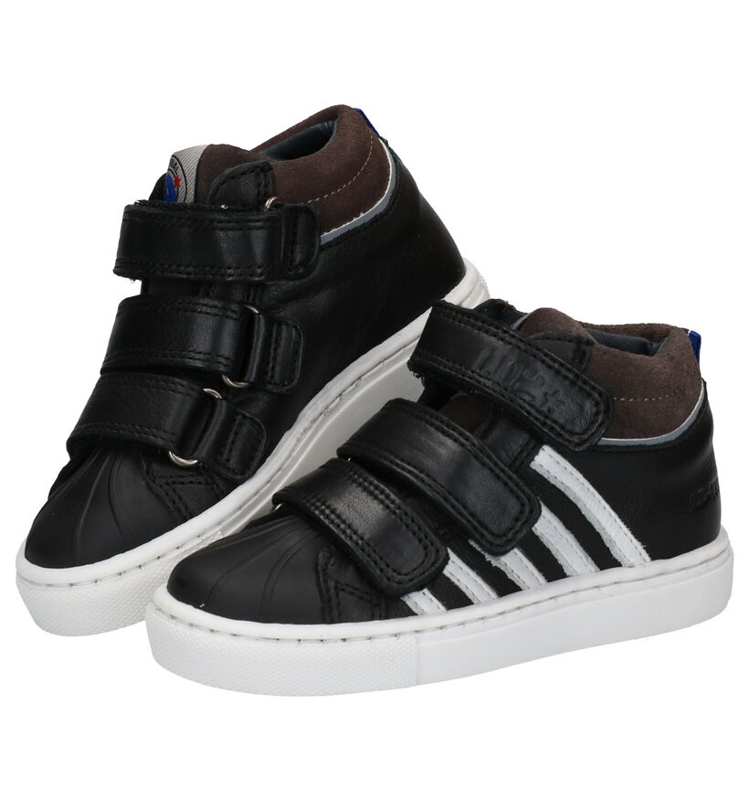 Little David Zwarte Bottines in leer (282914)
