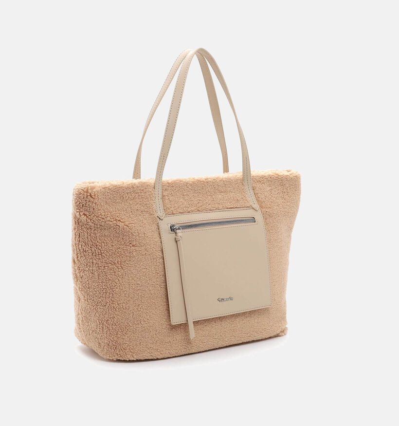 Tamaris Margitta Beige Shopper Met Rits voor dames (331006)