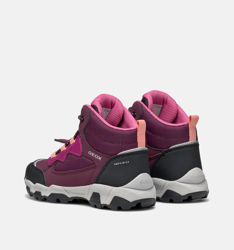 Geox Magnetar Chaussures hautes en Bordeaux pour filles (360372) - pour semelles orthopédiques