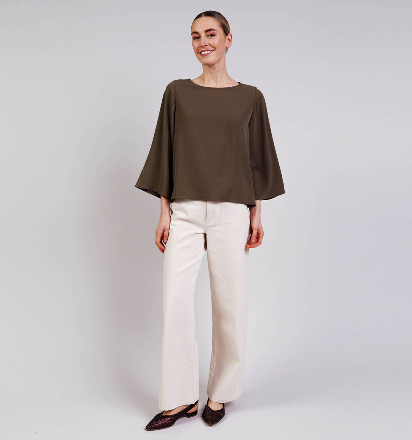 comma Kaki Blouse voor dames (372194)