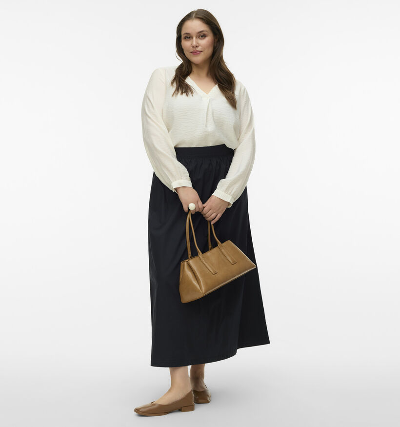 Vero Moda Curve Curli Witte Blouse voor dames (367792)