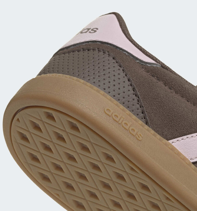 adidas Breaknet Sleek Baskets en Marron/Rose pour femmes (372851) - pour semelles orthop&eacute;diques