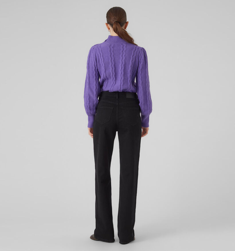 Vero Moda Newelke Paarse Trui met knopen voor dames (330893)