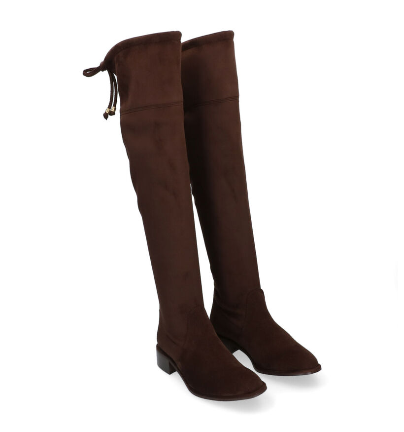 Pedro Miralles Bottes Overknee en Taupe pour femmes (298731)