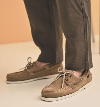 Sebago Chaussures plates Beige/Bleu