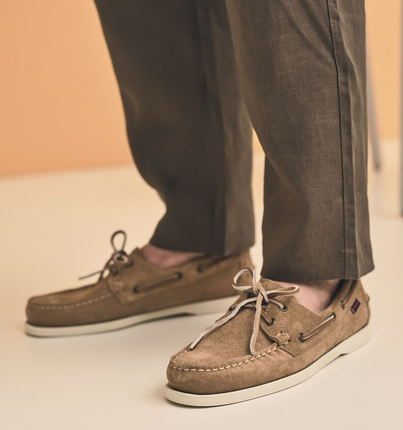 Sebago Dockside Portland Flesh Out Chaussures bateau en Beige pour hommes (363894)