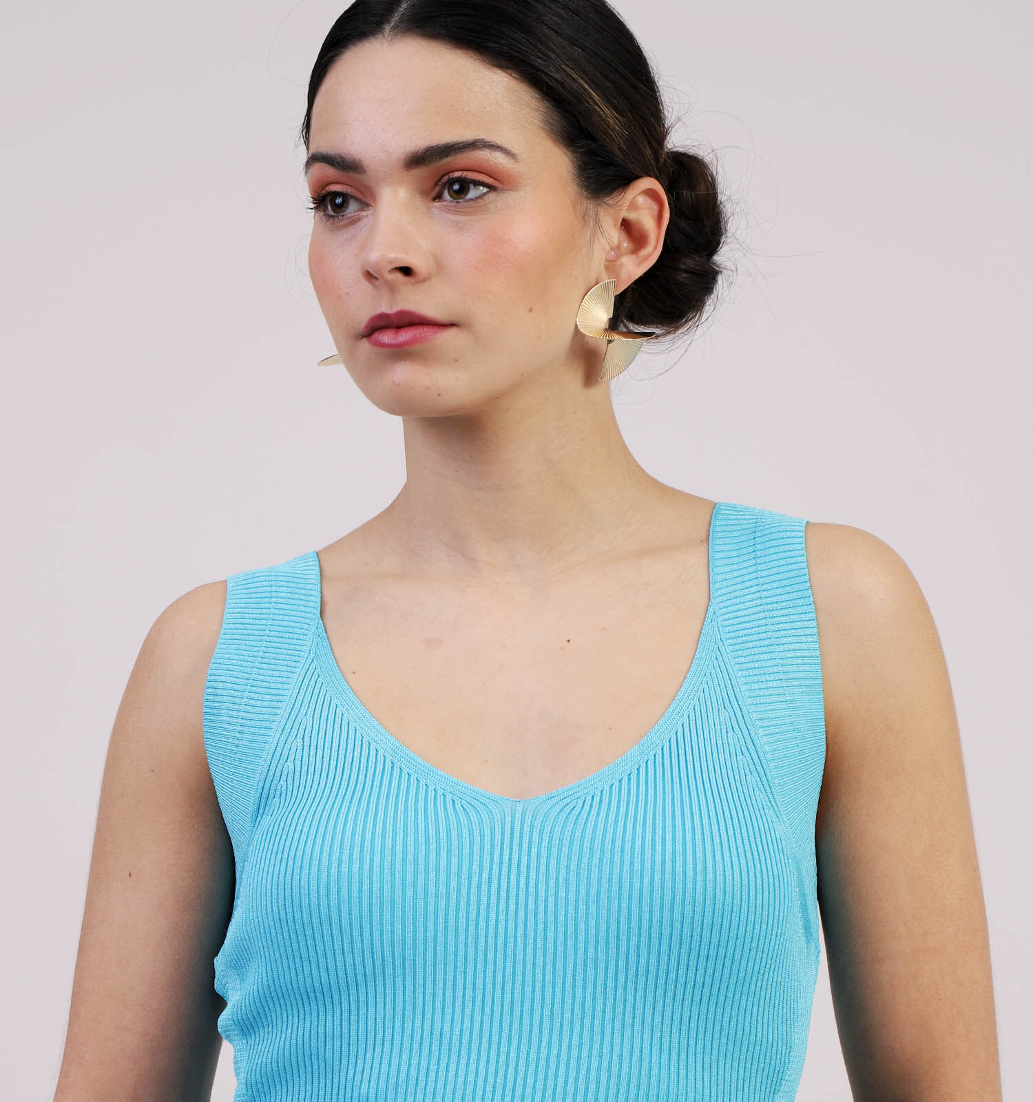 comma Turquoise Top Dames Topjes Online op TORFS.BE