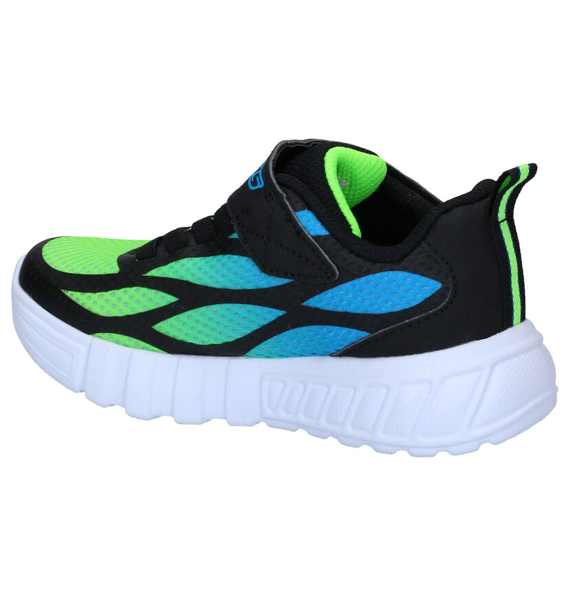 Skechers Flex-Glow Baskets en Noir en simili cuir (295074)