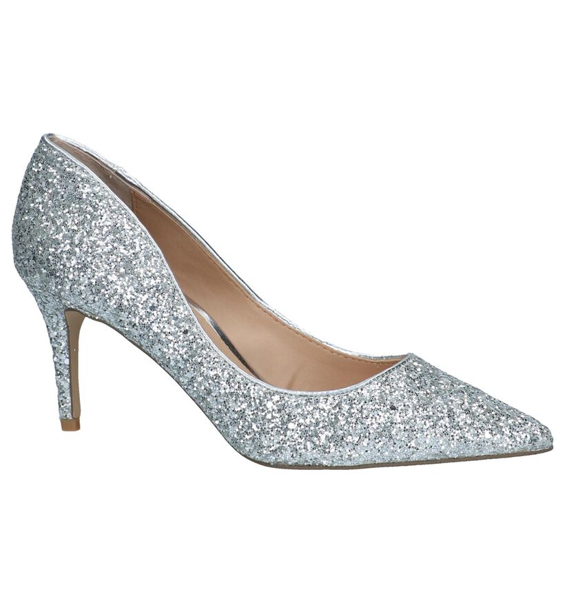 Steve Madden Mandi Escarpins en Argent en simili cuir (236917)