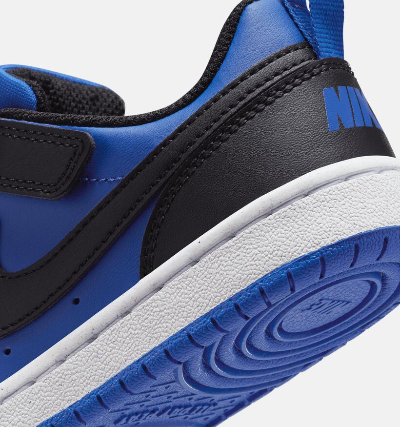 Nike Court Borough LOW Recraft Blauwe Sneakers voor meisjes, jongens (347990)