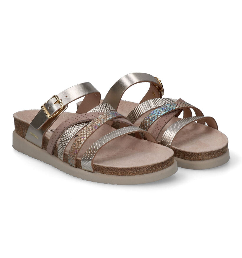 Mephisto Huleda Zwarte Slippers in leer (323484)