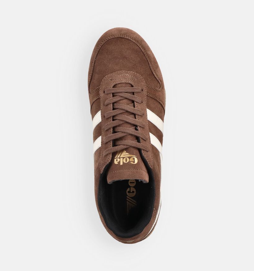 Gola Chase Donkerbruine Sneakers voor heren (368579) - geschikt voor steunzolen