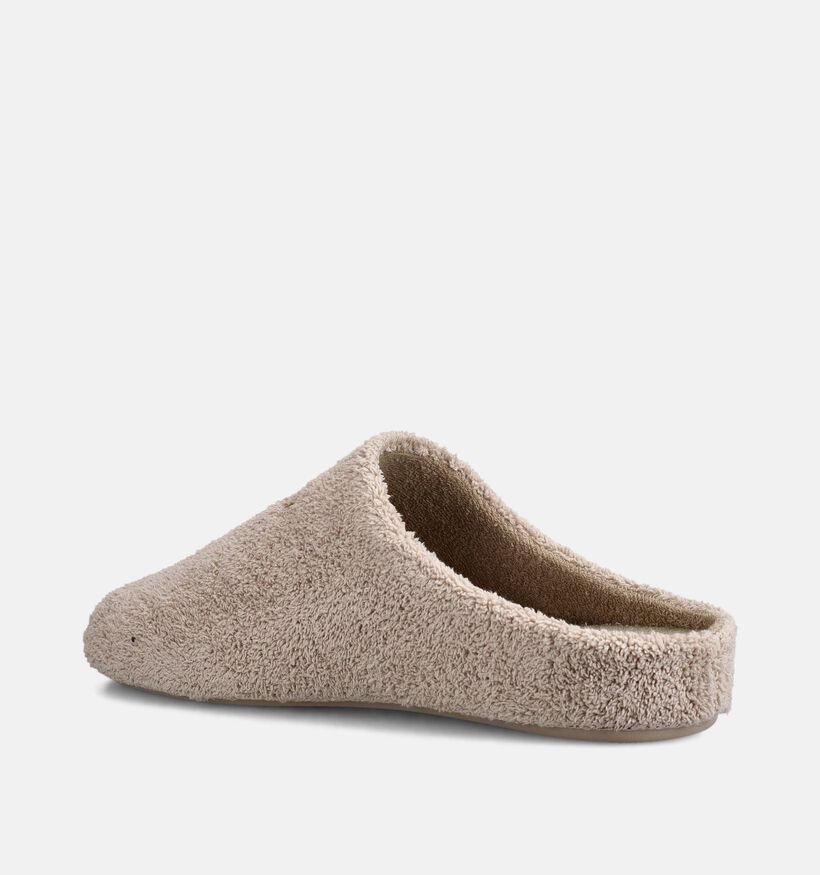 Scapa Taupe Open Pantoffels voor dames (373299) - geschikt voor steunzolen