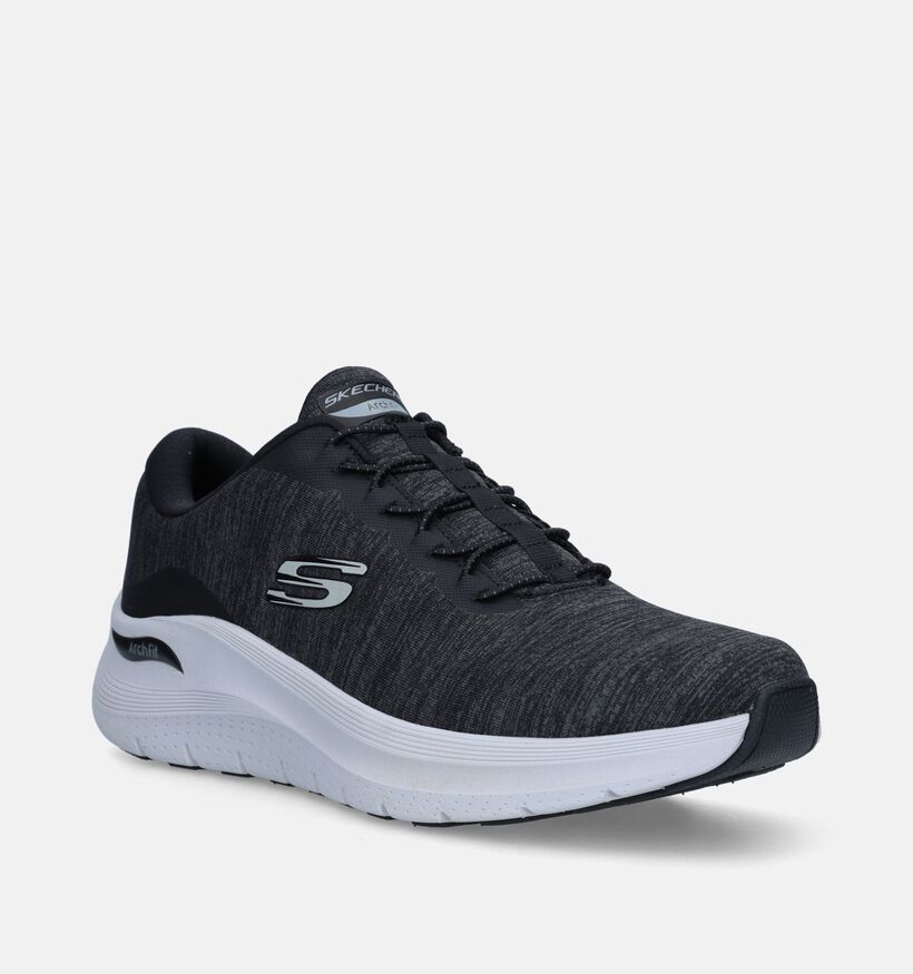 Skechers Arch Fit 2.0 Upperhand Zwarte Slip-on Sneakers voor heren (346531) - geschikt voor steunzolen