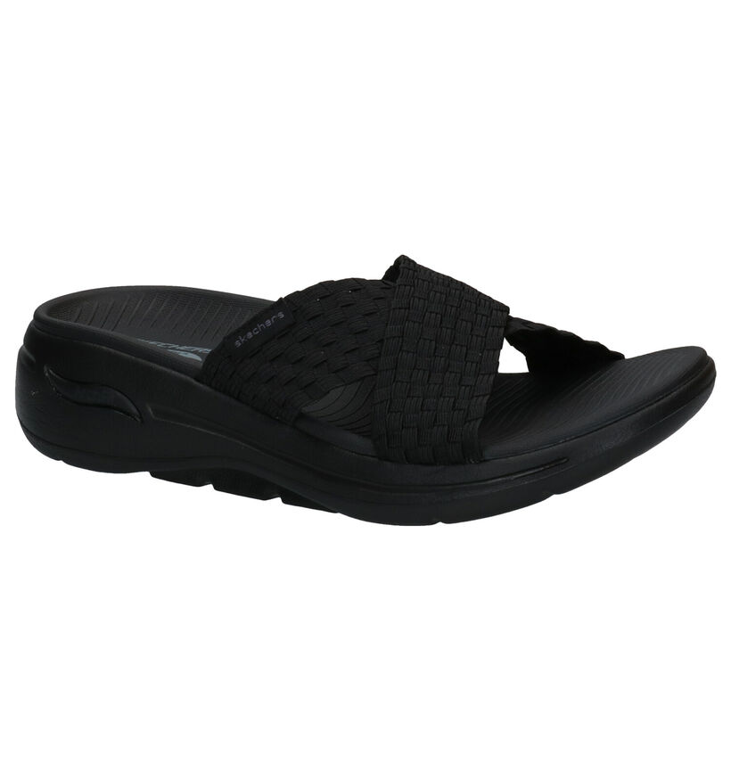 Skechers Zwarte Slippers in kunststof (301472)